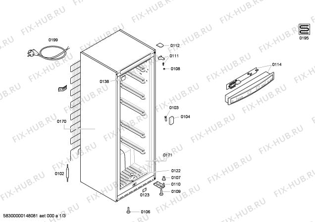 Схема №3 GSV30V31FF с изображением Поднос для холодильника Bosch 00496178