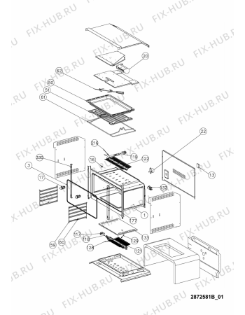 Схема №2 AKG 619 IX с изображением Лампочка духовки Whirlpool 482000017453