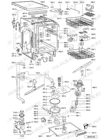 Схема №2 ADP 6940/5 ALM с изображением Панель для посудомоечной машины Whirlpool 481245373069