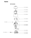 Схема №1 DPA144/35H с изображением Чаша для электроблендера Moulinex SS-1530000163