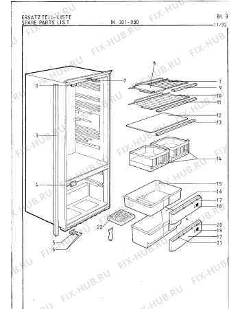 Взрыв-схема холодильника Gaggenau IK201030 - Схема узла 07