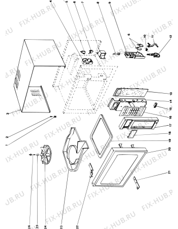 Схема №1 MO990B (F000354) с изображением Другое для холодильной камеры Indesit C00030532
