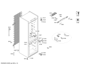 Схема №4 KGN36A60 с изображением Дверь морозильной камеры для холодильной камеры Bosch 00680155