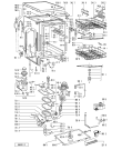 Схема №1 GSF 1351 BW-WS с изображением Обшивка для посудомойки Whirlpool 481245371144