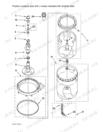 Схема №12 YLTE6234DQ6 с изображением Тумблер для стиральной машины Whirlpool 480113100403