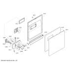 Схема №4 SGS45M02II с изображением Передняя панель для электропосудомоечной машины Bosch 00665913