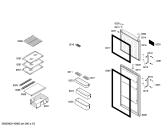 Схема №3 KDV29X64 с изображением Дверь морозильной камеры для холодильника Bosch 00683377