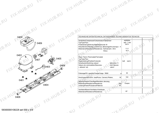 Схема №4 KSU49671NE с изображением Цокольная панель для холодильной камеры Siemens 00441122