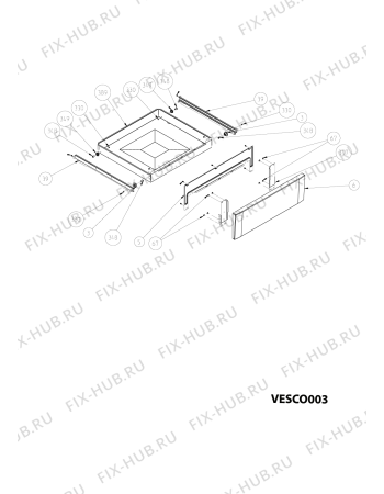 Схема №5 I6V85A4VWSE (F085232) с изображением Уплотнитель (прокладка) для стиралки Indesit C00305981