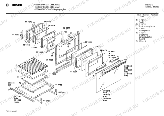 Схема №2 HB53141FF с изображением Переключатель для плиты (духовки) Siemens 00026784
