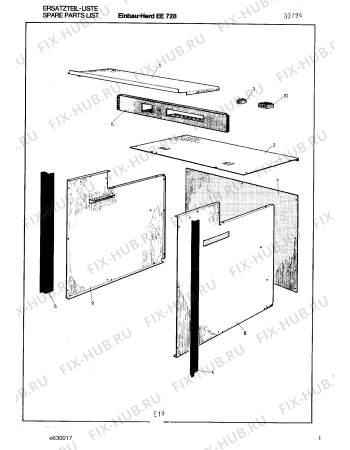 Схема №16 EE728124 с изображением Переключатель для плиты (духовки) Bosch 00322156