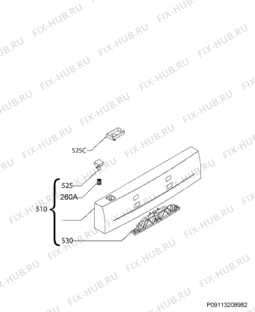 Схема №7 F55412W0 с изображением Модуль (плата) управления для посудомойки Aeg 973911084007039