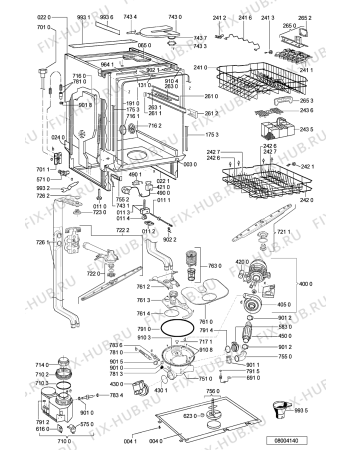 Схема №2 GSIH 6451/3 IN с изображением Панель для посудомойки Whirlpool 481245372854