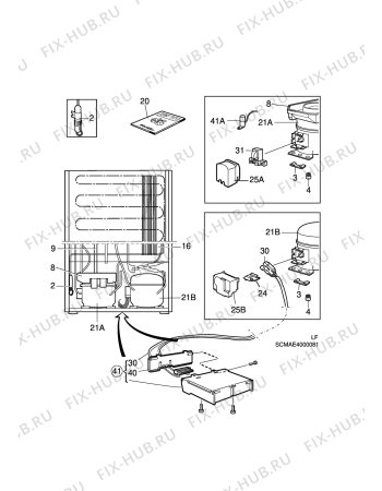 Взрыв-схема холодильника Electrolux ER8199B - Схема узла C10 Cold, users manual