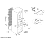 Схема №4 KGN39A01NL с изображением Дверь для холодильника Bosch 00246444