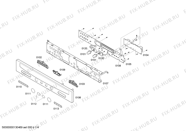 Схема №4 H5972W0 с изображением Направляющая для плиты (духовки) Bosch 00426197