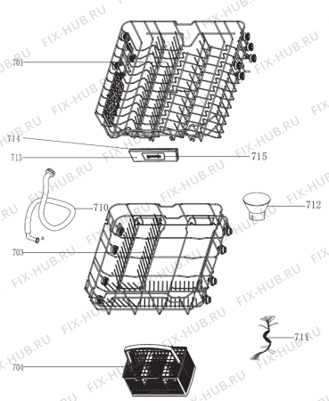 Взрыв-схема посудомоечной машины Gorenje GS62214X (369309, GORENJE#7) - Схема узла 07