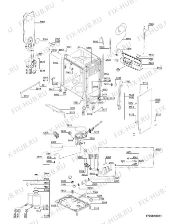 Схема №3 GCIK 6546 IN с изображением Шланг заливной и сливной для посудомоечной машины Whirlpool 481253029416