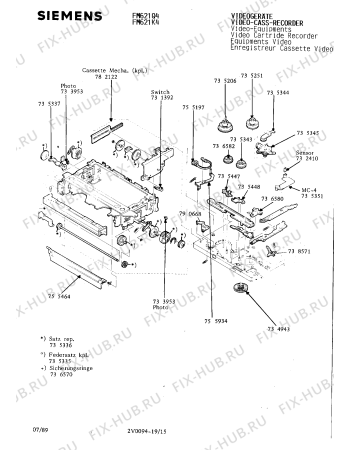 Схема №18 FM621K4 с изображением Сервисная инструкция для видеоаппаратуры Siemens 00535319