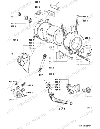 Схема №2 AWM 5067/A с изображением Другое для стиралки Whirlpool 481228219889