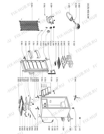 Схема №1 ARC 1610 с изображением Микротермостат для холодильника Whirlpool 481228238136