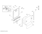 Схема №5 SN66M050GB, Made in Germany с изображением Передняя панель для электропосудомоечной машины Siemens 11009294