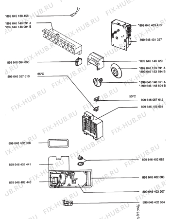 Взрыв-схема посудомоечной машины Zoppas PB74N - Схема узла Section 6