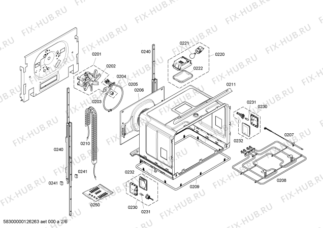 Схема №6 BL253110 с изображением Индикатор для духового шкафа Bosch 00678628