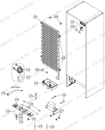 Взрыв-схема холодильника Gorenje NRF71432W (197286, GN465MCEX.STK) - Схема узла 04