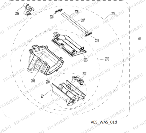 Схема №6 LOS 7011 с изображением Всякое для стиральной машины Whirlpool 482000097697