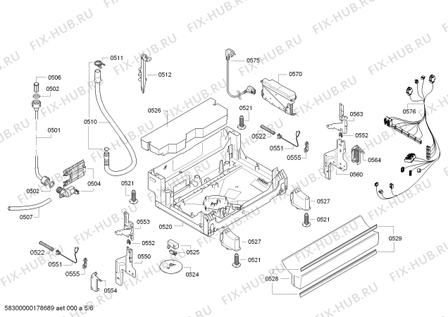 Схема №5 SMS40D82EU, SilencePlus с изображением Краткая инструкция для посудомоечной машины Bosch 00760829