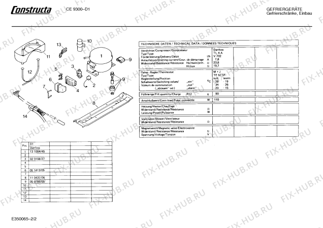 Схема №2 CE9300 с изображением Дверь для холодильника Bosch 00203171