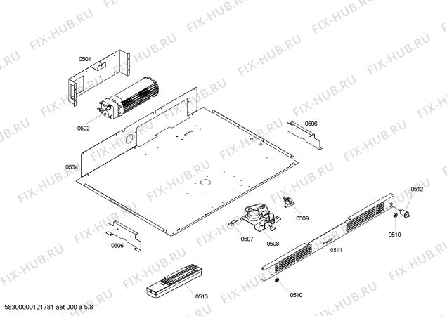 Схема №8 SECD272BB с изображением Кабель для плиты (духовки) Bosch 00662963