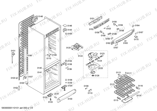 Схема №3 KGP36390 с изображением Дверь для холодильной камеры Bosch 00241144