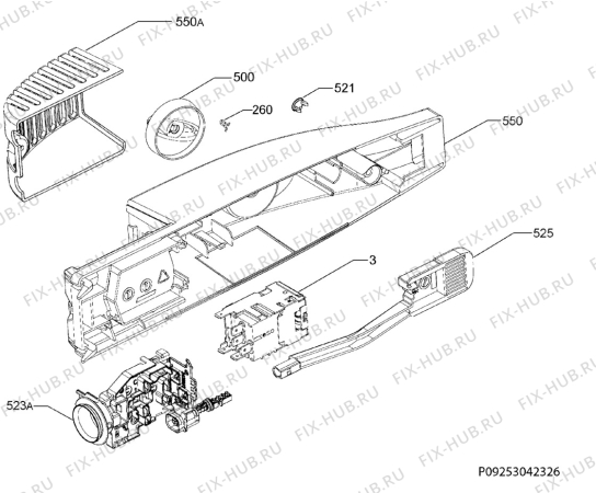 Взрыв-схема холодильника Electrolux ERB36233X - Схема узла Diffusor