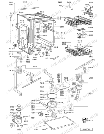 Схема №2 ADG 7690 с изображением Блок управления для посудомоечной машины Whirlpool 480140100829