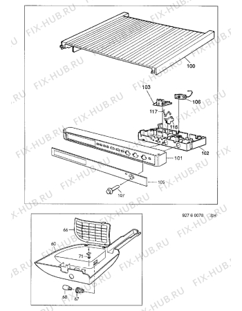 Взрыв-схема холодильника Zanussi ZFC340C - Схема узла Electrical equipment