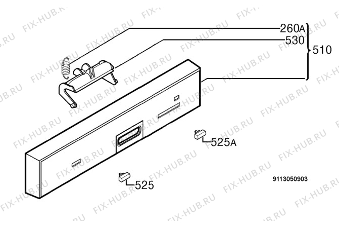 Взрыв-схема посудомоечной машины Aeg Electrolux FOKPLUSILM - Схема узла Command panel 037