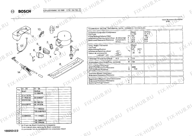 Взрыв-схема холодильника Bosch 0701154733 KS1500 - Схема узла 02