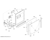 Схема №5 SRV45T43EU с изображением Набор кнопок для посудомойки Bosch 00605849