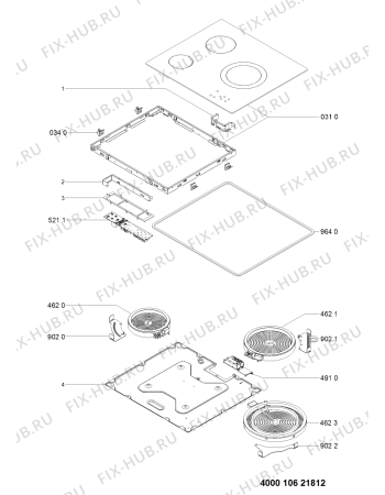 Схема №1 TGW 3200 с изображением Затычка для электропечи Whirlpool 481010620382