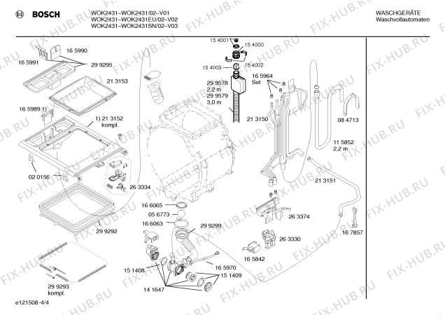 Взрыв-схема стиральной машины Bosch WOK2431 - Схема узла 04