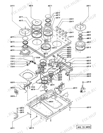 Схема №1 AKM 113 NB с изображением Противень (решетка) для электропечи Whirlpool 481945858539