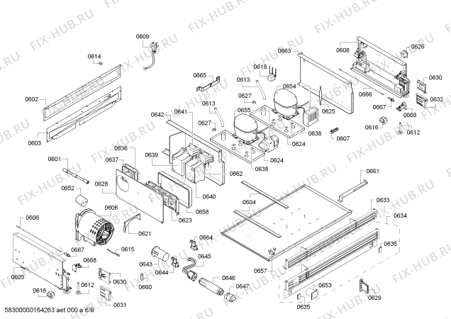 Схема №8 RY491701 с изображением Монтажный набор для холодильника Bosch 00740475