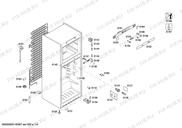 Схема №4 KD30NV43 с изображением Дверь для холодильника Siemens 00248549