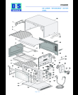 Схема №1 DO 1289 с изображением Опора для плиты (духовки) DELONGHI 5318135400