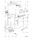 Схема №3 DWF 401 S 245 395 85 с изображением Панель для посудомойки Whirlpool 481945328112