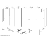 Схема №6 RY491700 с изображением Крепеж для холодильника Bosch 00662033