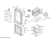 Схема №3 KGV36Y40 с изображением Контейнер для овощей для холодильной камеры Bosch 00682445