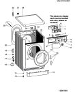 Схема №4 WIXL105KWY (F030583) с изображением Заслонка для стиральной машины Indesit C00276710